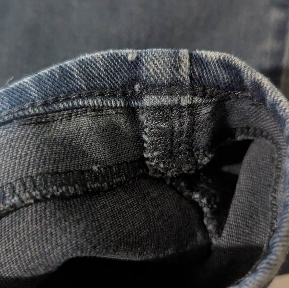 Madewell 9" Mid-Rise Skinny Blue Denim Stretch Short Hemmed Inseam Size 30 N - Picture 3 of 7